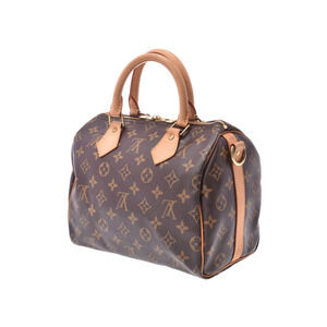 Louis Vuitton Bandouliere Bag Monogram Strap Brown Speedy Leather